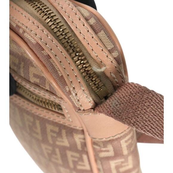 FENDI Light Pink Zucca Messenger Crossbody Bag C-A27658 - Picture 5 of 9